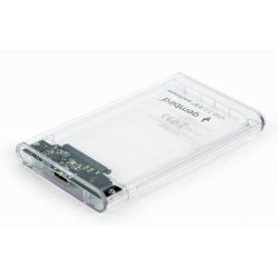 Gembird EE2-U3S9-6 storage drive enclosure HDD enclosure Transparent 2.5"