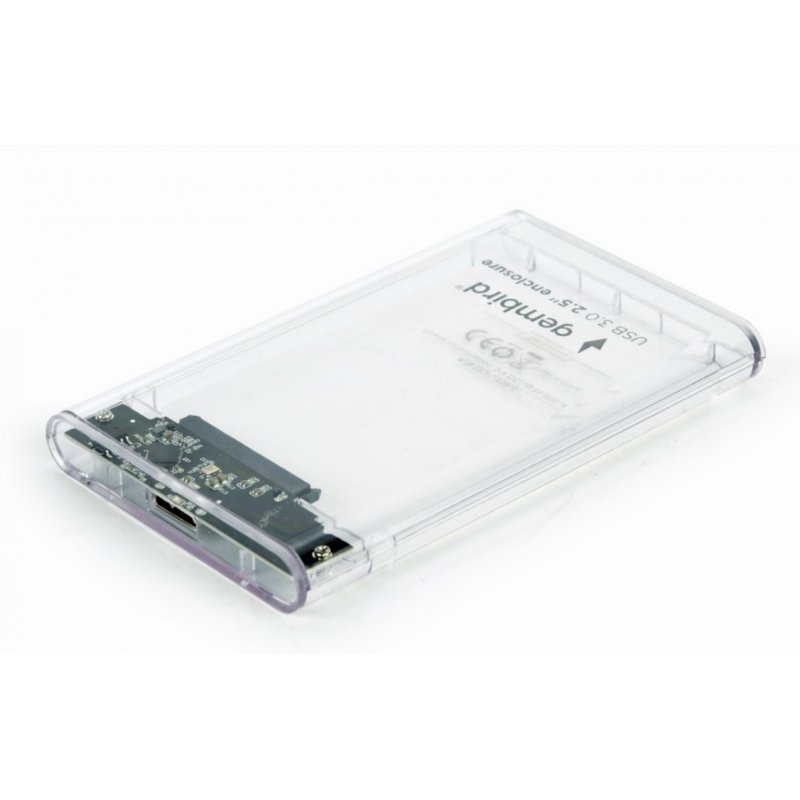 Gembird EE2-U3S9-6 storage drive enclosure HDD enclosure Transparent 2.5"