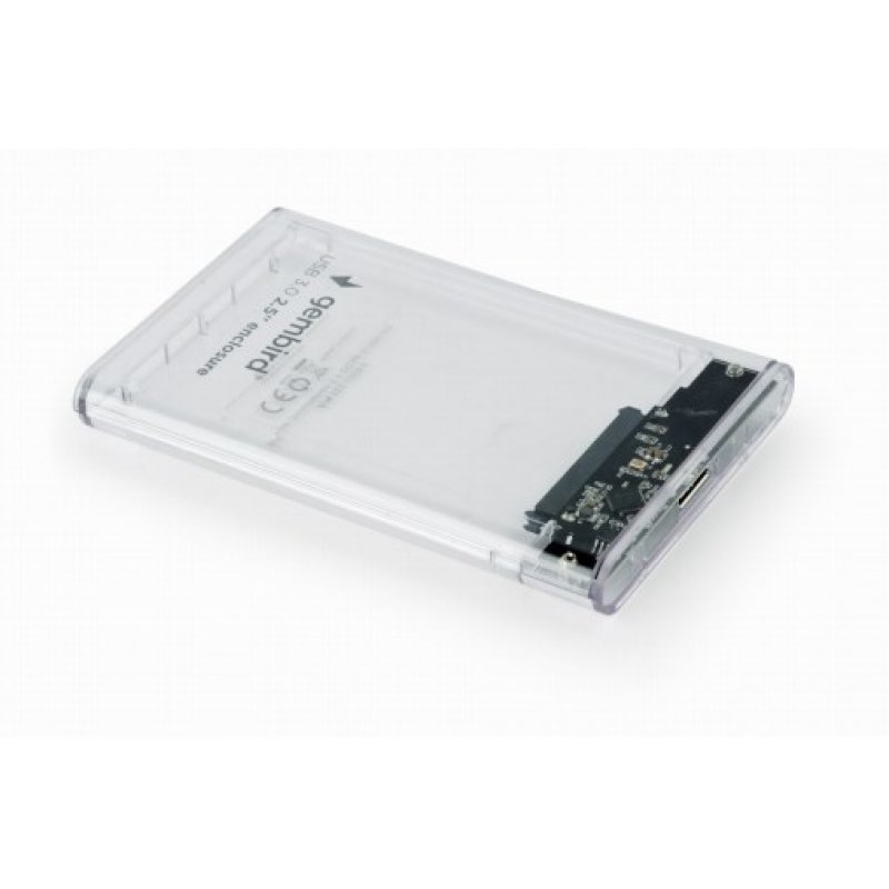 Gembird EE2-U3S9-6 storage drive enclosure HDD enclosure Transparent 2.5"