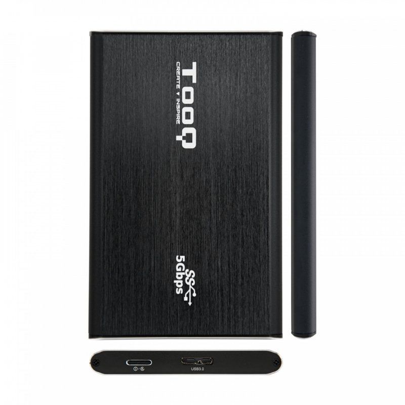 TooQ TQE-2529B storage drive enclosure HDD/SSD enclosure Black 2.5"
