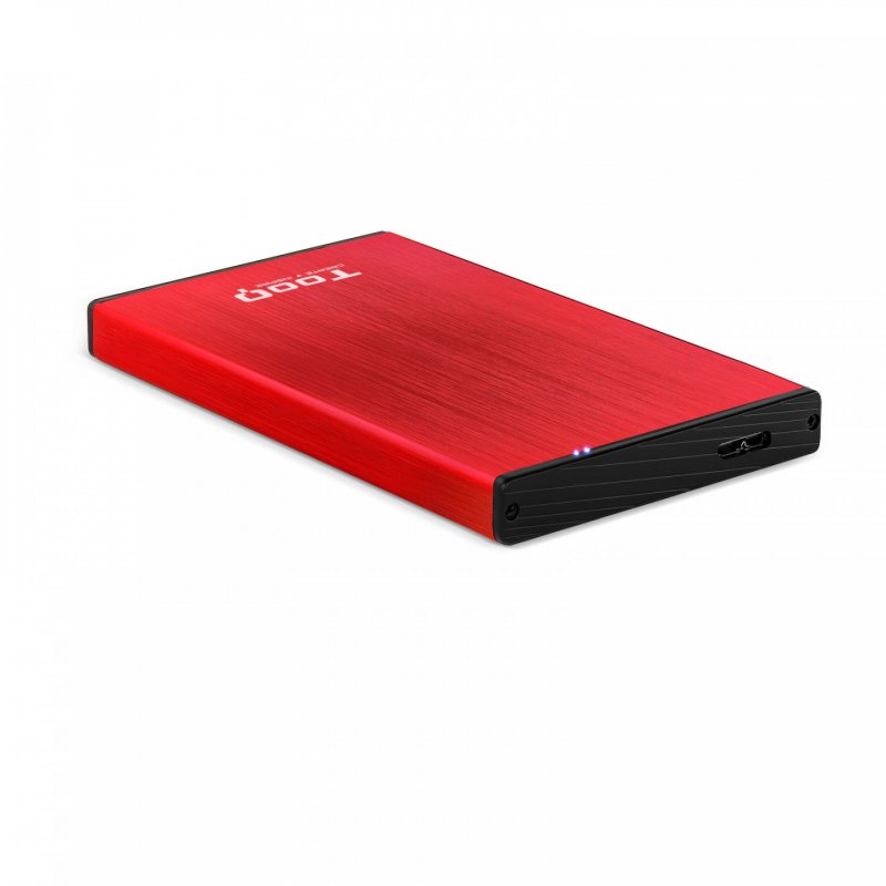 TooQ TQE-2527R storage drive enclosure HDD enclosure Black, Red 2.5"