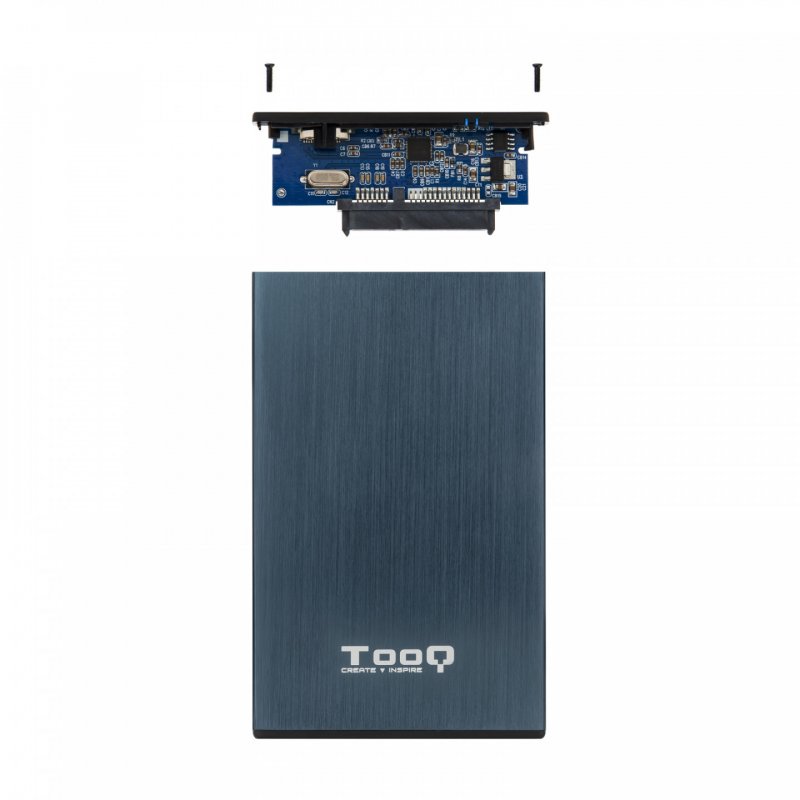 CAJA EXTERNA TOOQ TQE-2527PB 2,5" 9,5 MM SATA USB 3.0/3.1 AZUL