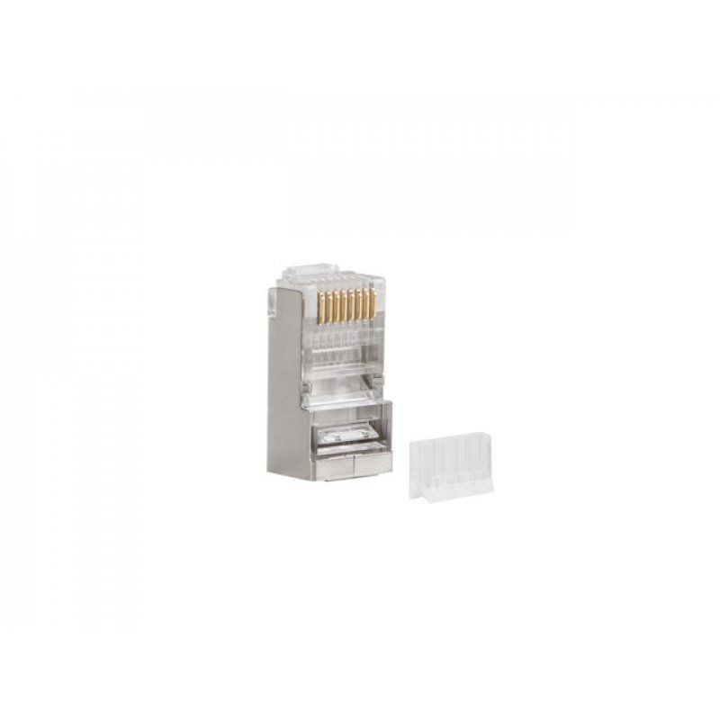 Lanberg PLS-6020 connecteur de fils RJ-45 Acier inoxydable, Transparent