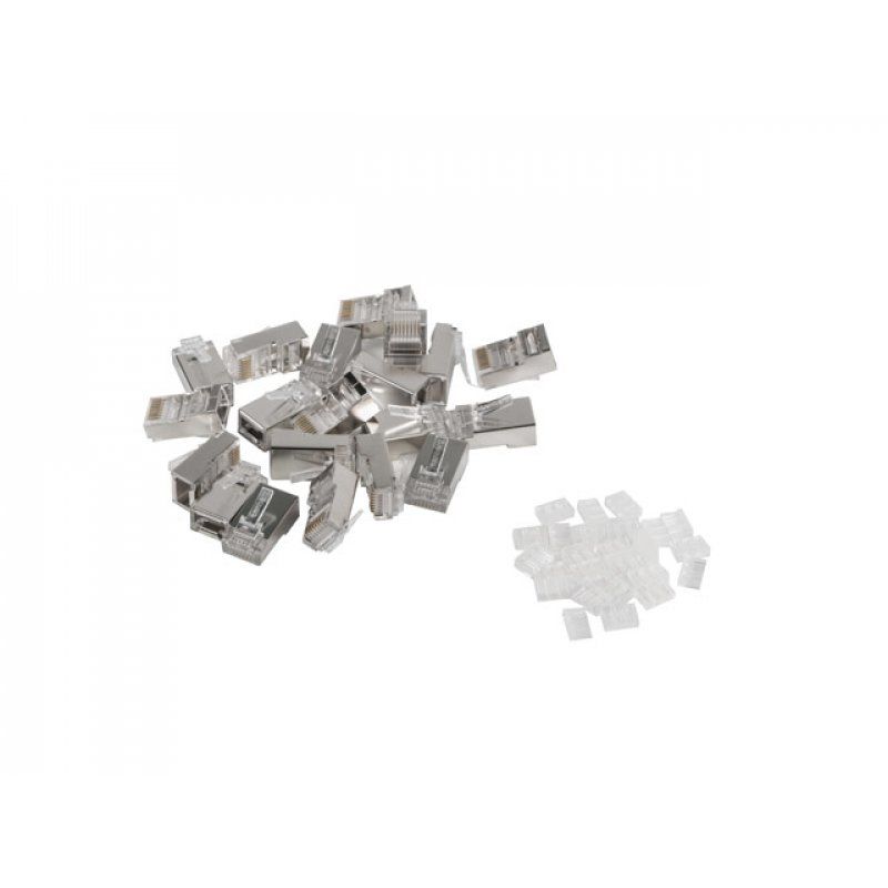 Lanberg PLS-6020 connecteur de fils RJ-45 Acier inoxydable, Transparent