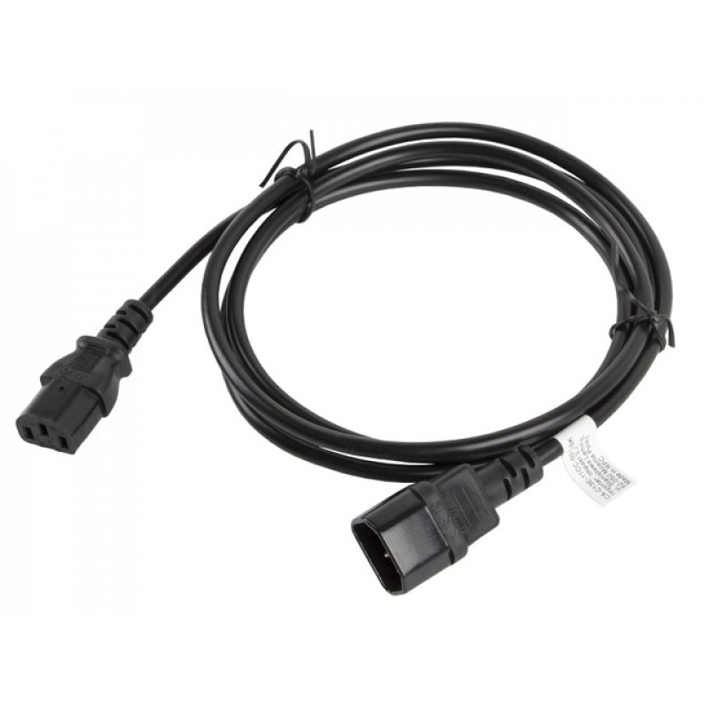 CABLE ALARGADOR LANBERG ALIMENTACION CPU IEC320 C13 H/IEC320 C14 M VDE 1.8M