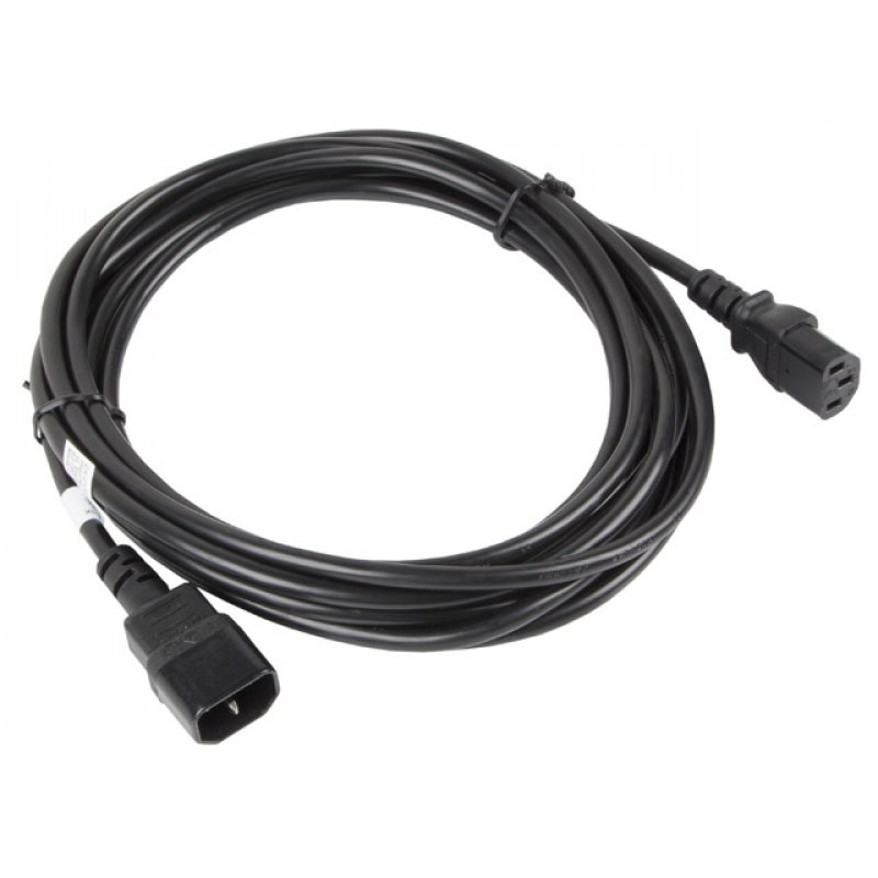 Lanberg CA-C13E-11CC-0050-BK power cable Black 5 m C13 coupler C14 coupler