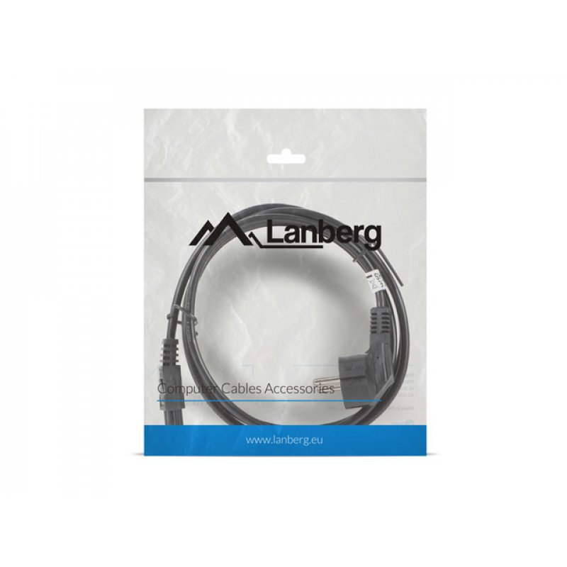 Lanberg CA-C5CA-11CC-0018-BK câble électrique Noir 1,8 m CEE7/7 Coupleur C5
