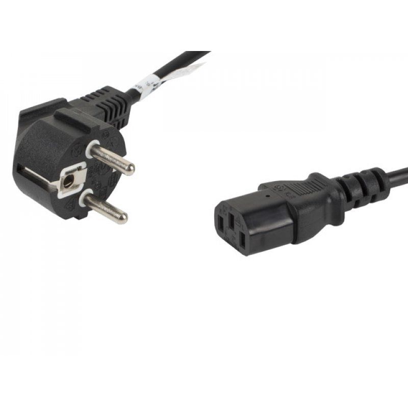 Lanberg CA-C13C-10CC-0018-BK power cable Black 1.8 m C13 coupler CEE7/7