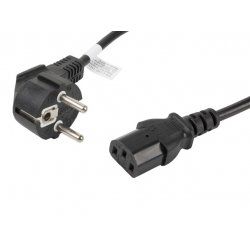 Lanberg CA-C13C-11CC-0018-BK power cable Black 1.8 m C13 coupler CEE7/7
