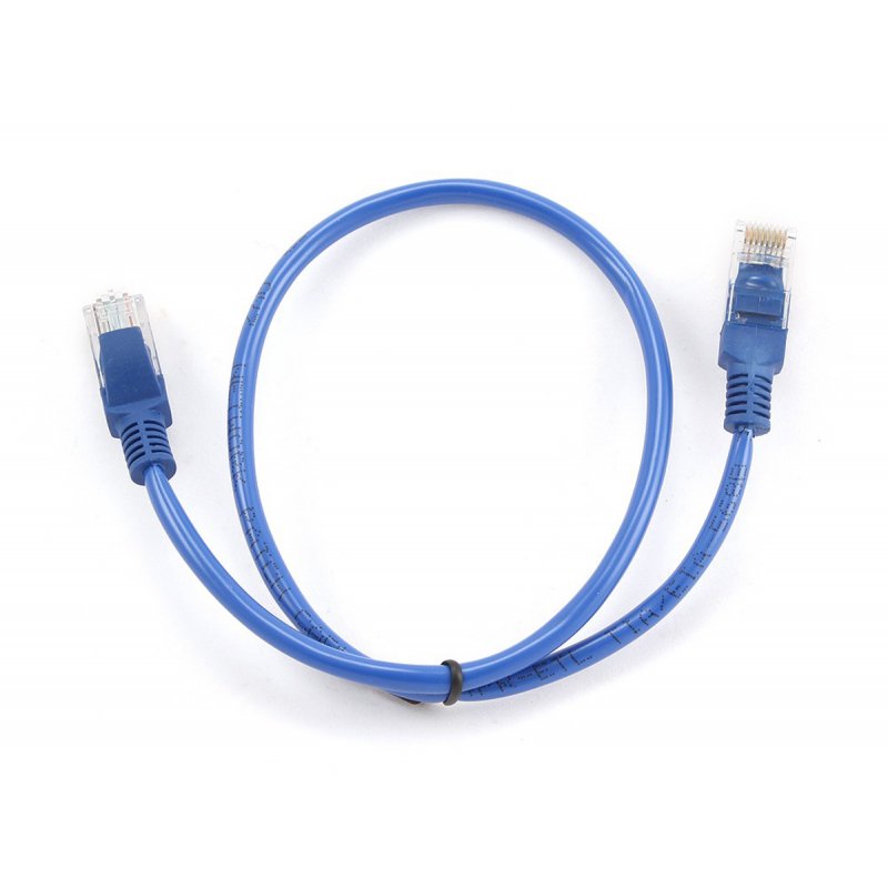 Gembird PP12-0.5M/B câble de réseau Bleu 0,5 m Cat5e