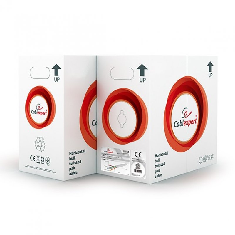 CABLE RED GEMBIRD UTP CAT6 TRENZADO PREMIUM CCA AWG24 BOBINA 305M GRIS