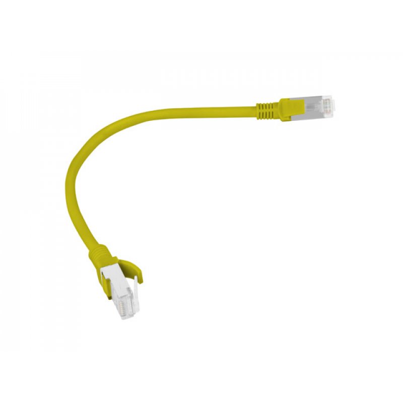 Lanberg PCU6-10CC-0025-Y câble de réseau Jaune 0,25 m Cat6 U/UTP (UTP)