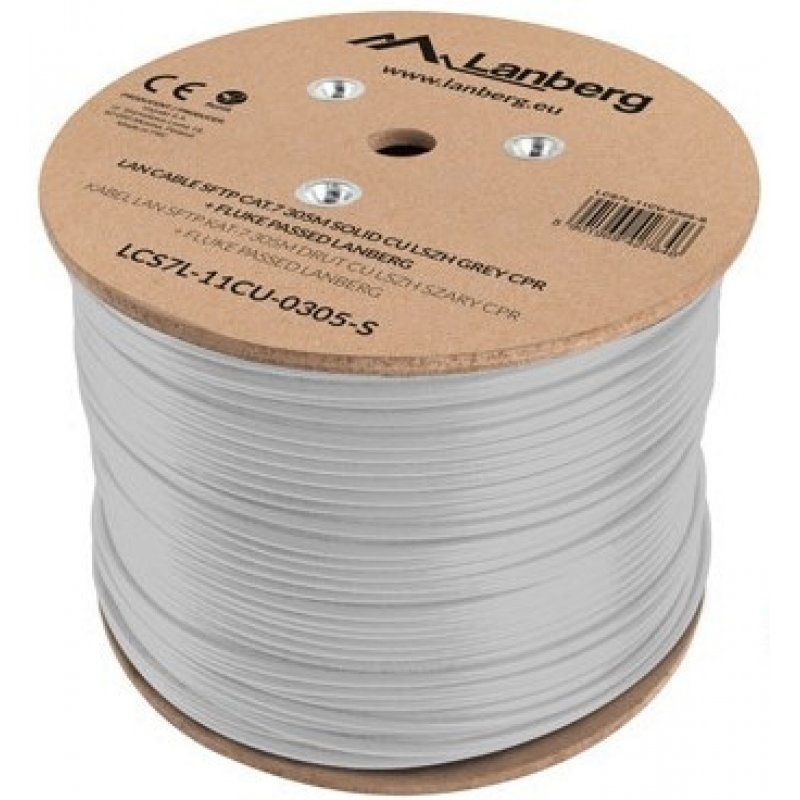 Lanberg LCS7L-11CU-0305-S networking cable White 305 m Cat7 S/FTP (S-STP)
