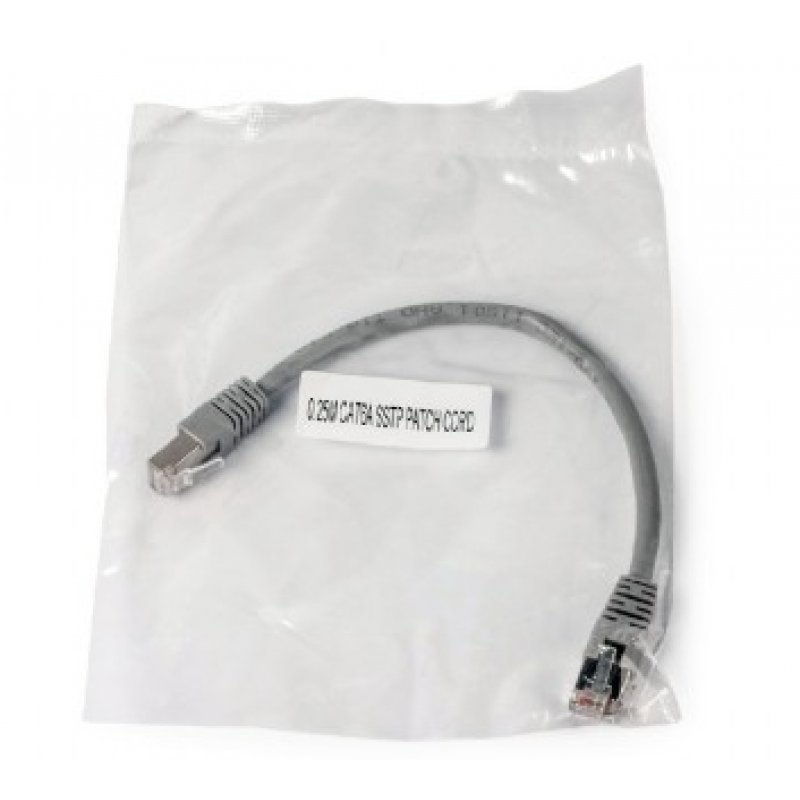 Gembird PP6A-LSZHCU-0.25M networking cable Grey Cat6a S/FTP (S-STP)
