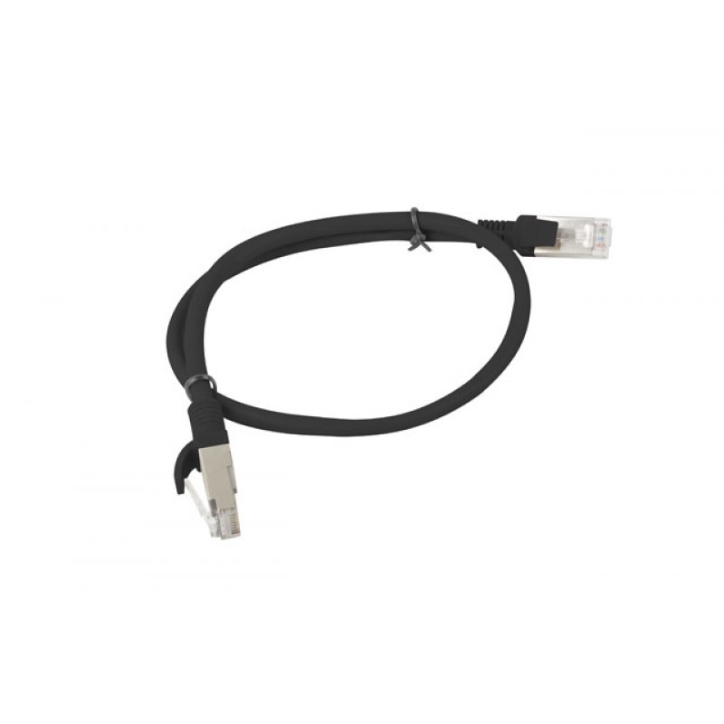 Lanberg PCU6-10CC-0050-BK câble de réseau Noir 0,5 m Cat6 U/UTP (UTP)