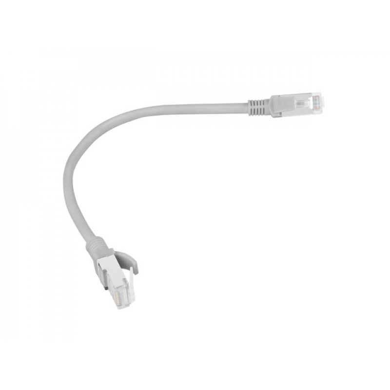 LATIGUILLO LANBERG CAT.6 UTP 0.25M GRIS