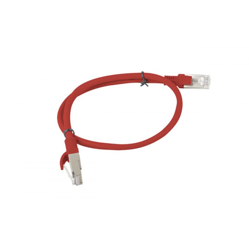 Lanberg PCU6-10CC-0050-R networking cable Red 0.5 m Cat6 U/UTP (UTP)