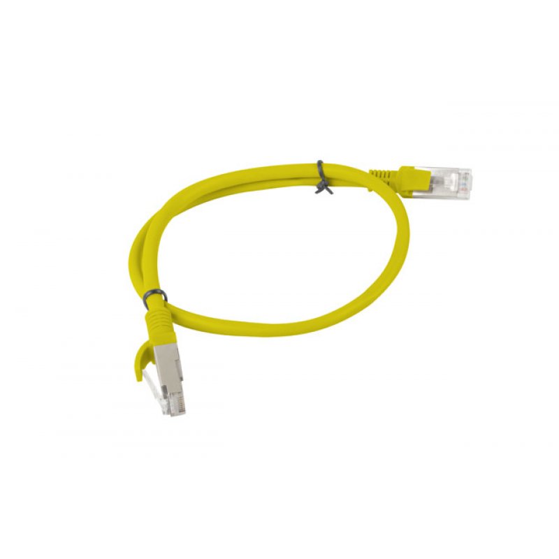 Lanberg PCU6-10CC-0050-Y câble de réseau Jaune 0,5 m Cat6 U/UTP (UTP)