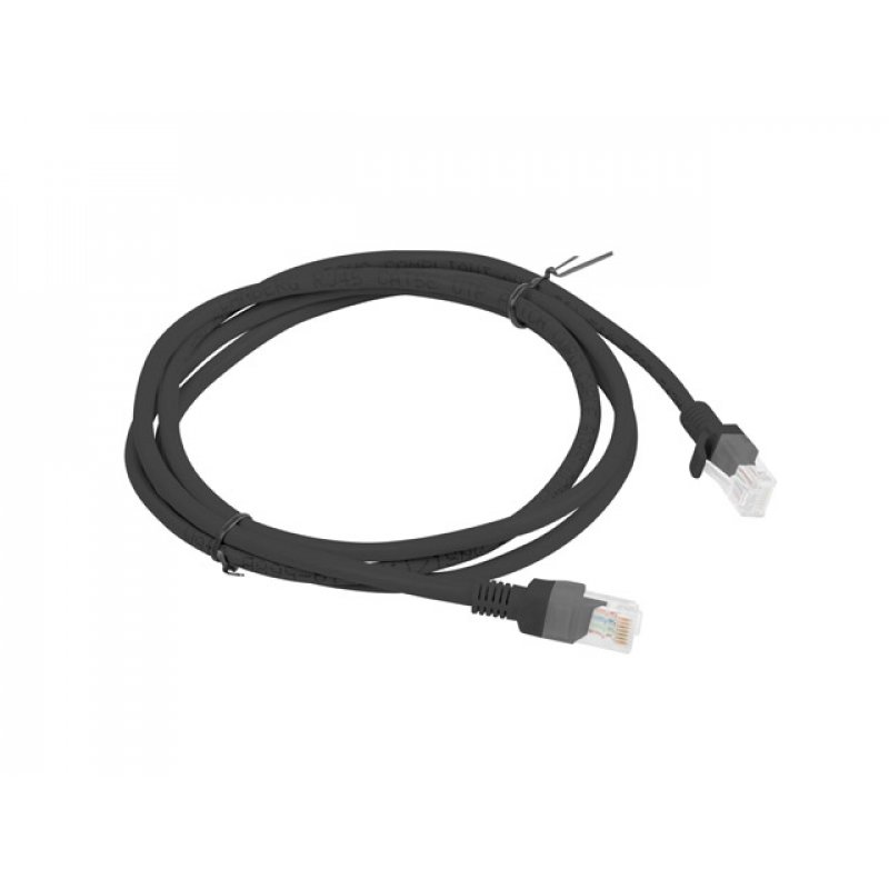 Lanberg PCU6-10CC-0150-BK câble de réseau Noir 1,5 m Cat6 U/UTP (UTP)