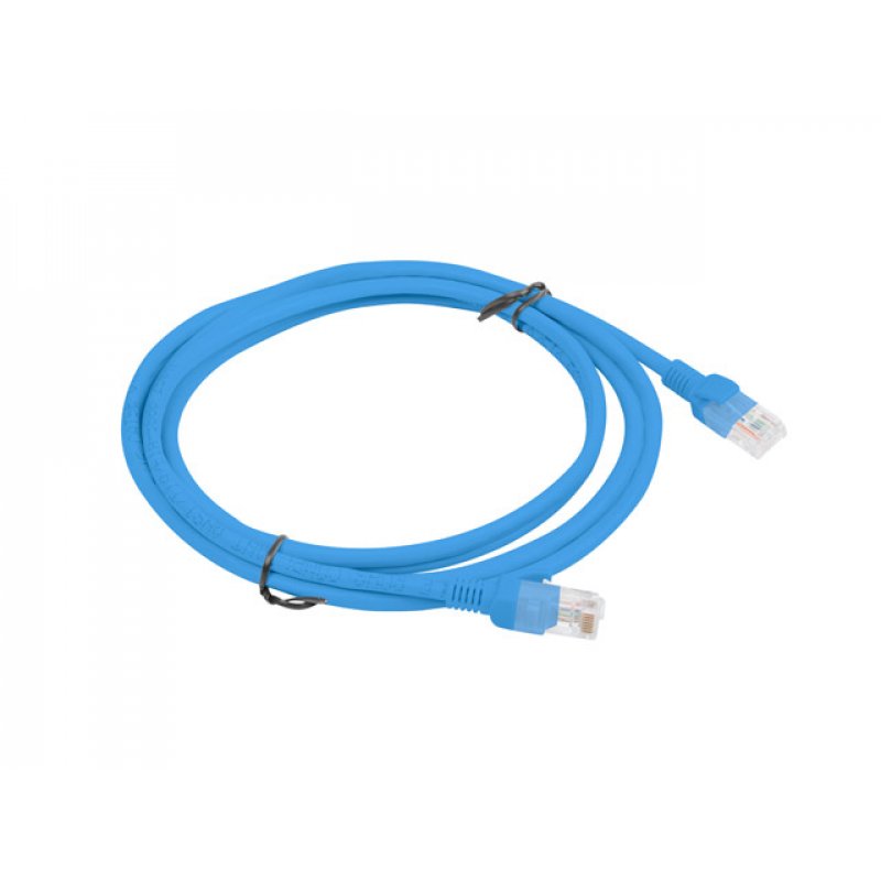 Lanberg PCU6-10CC-0200-B câble de réseau Bleu 2 m Cat6 U/UTP (UTP)