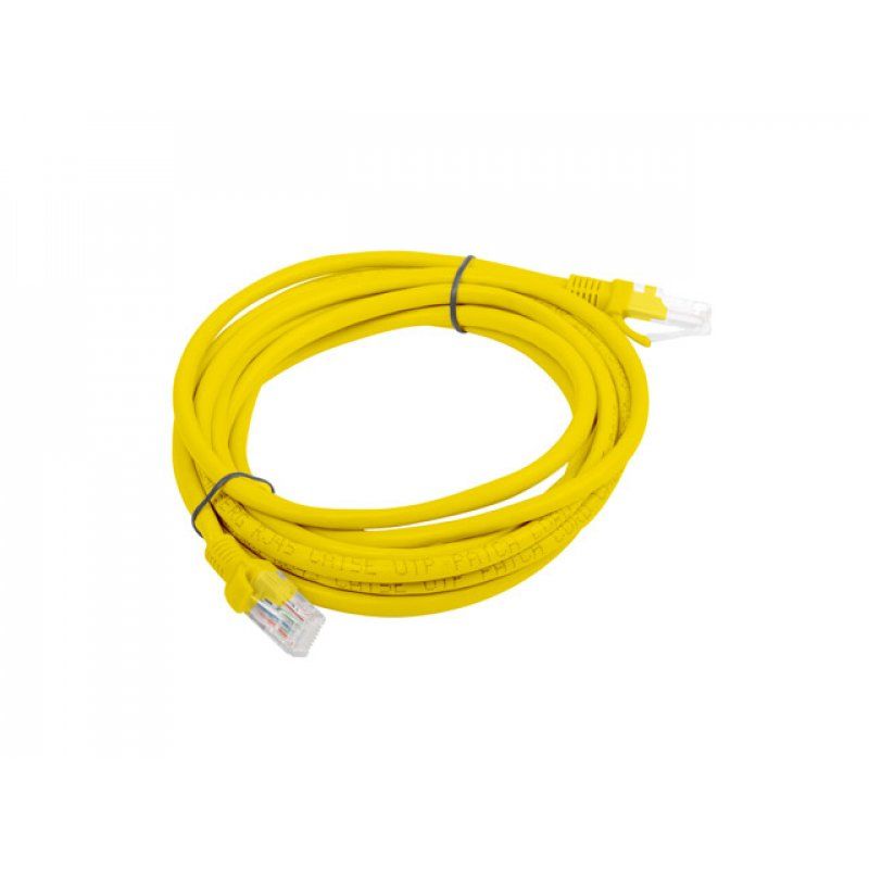 Lanberg PCU6-10CC-0300-Y networking cable Yellow 3 m Cat6 U/UTP (UTP)