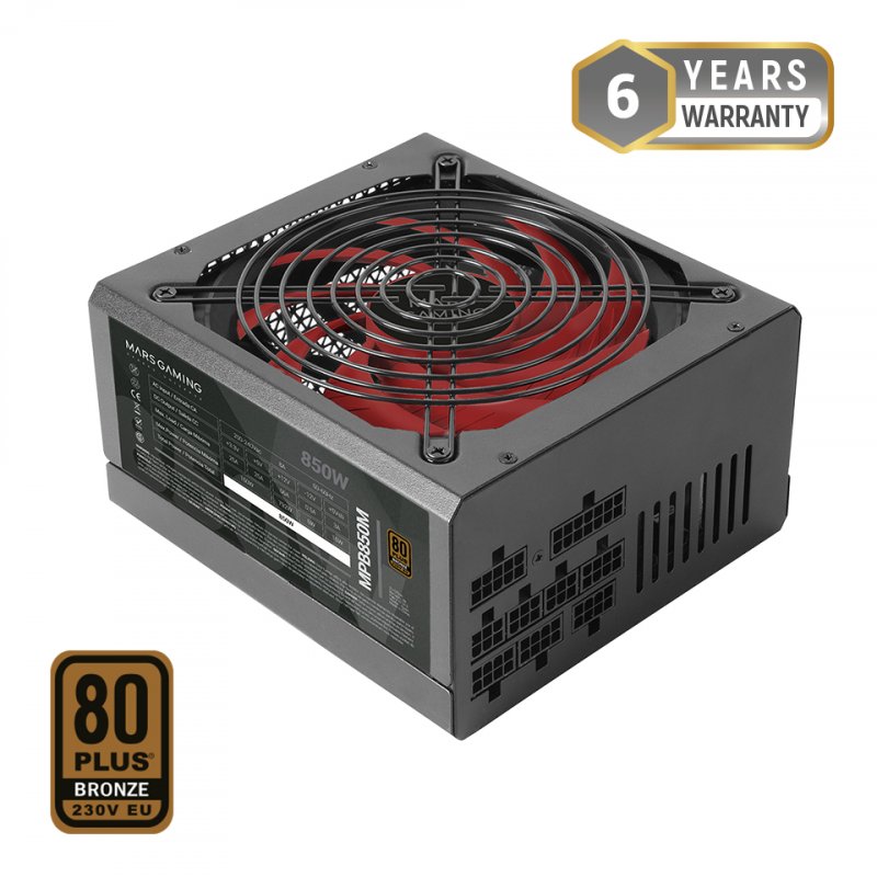 Mars Gaming MPB850M Full Modular Power Supply