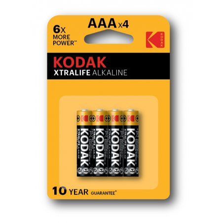KODAK - XTRALIFE ALKALINE BATTERY AAA LR03 BLISTER * 4