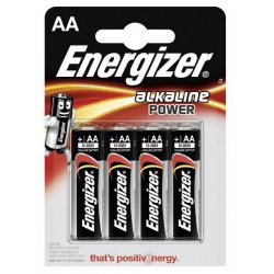 ENERGIZER ALKALINE POWER BATTERY AA LR6 *4
