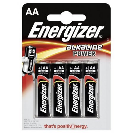 ENERGIZER ALKALINE POWER BATTERY AA LR6 *4