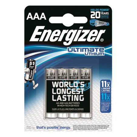 ENERGIZER ULTIMATE LITHIUM AAA L92 LR03 1,5V *4