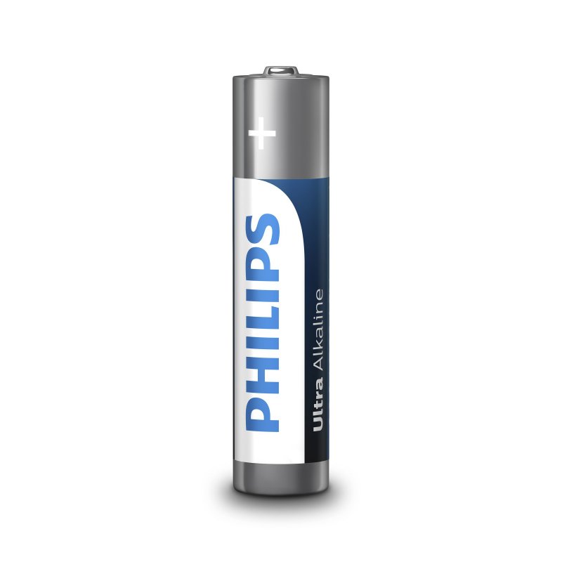 PHILIPS - ULTRA ALKALINE BATTERY AAA LR03 4 UNIT
