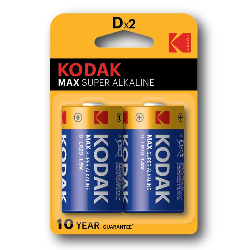 Kodak Max Super D Batterie à usage unique Alcaline