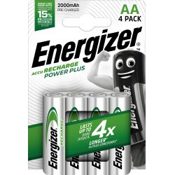 Energizer Accu Recharge Power Plus 2000 AA BP4 Rechargeable battery Nickel-Metal Hydride (NiMH)