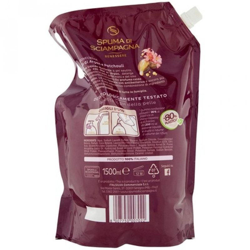 Refill for Liquid Soap with Argan and Patchouli 1.5 Liters