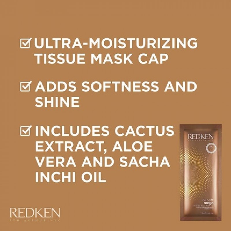 Redken All Soft Mega Recovery Tissue Mask Cap