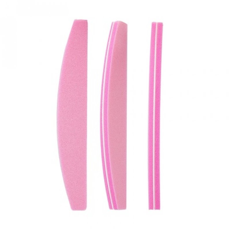 T4B MIMO 2-Sided Boat-Shaped Nail Buffer 100/180 - Pink