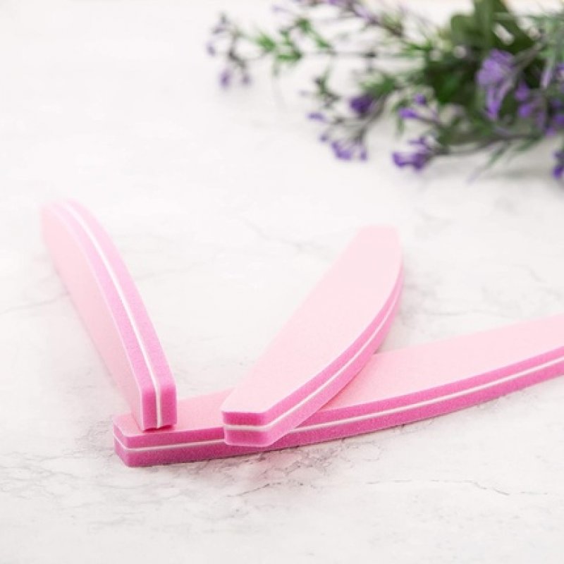 T4B MIMO 2-Sided Boat-Shaped Nail Buffer 100/180 - Pink