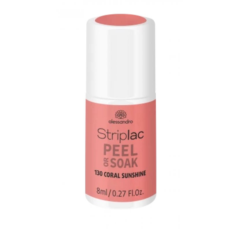 alessandro Striplac Peel or Soak Coral Sunshine nail gel coat 8 ml