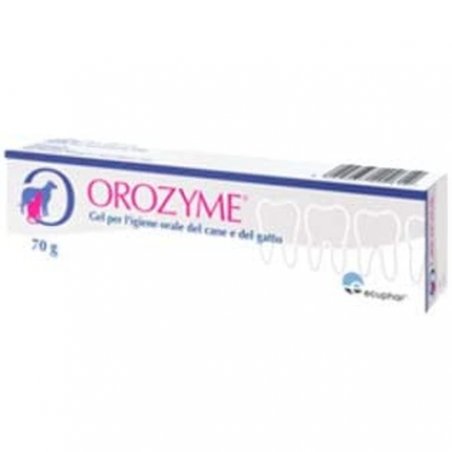 Ecuphar Italia Orozyme Oral Hygiene Gel 70g with Applicator Tube and Brush