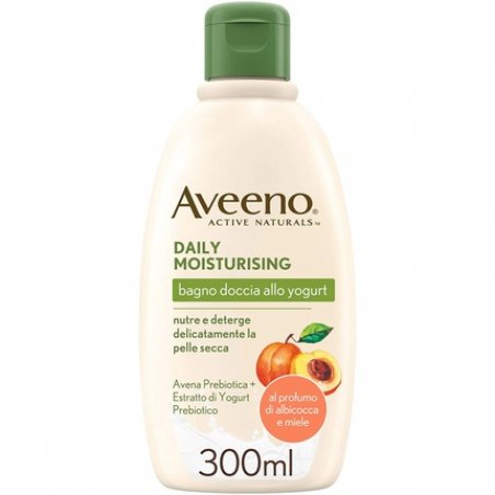 Aveeno Daily Moisturising Yogurt, Honey and Apricot Shower Gel 300ml