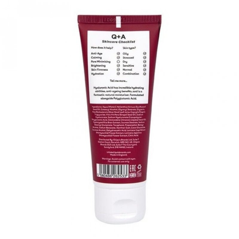Q A Hyaluronic Acid Daily Moisturiser 75ml - Vegan