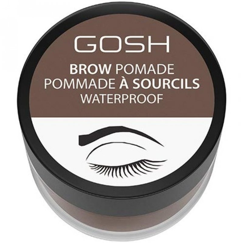 Gosh, Waterproof, Eyebrow Pomade, 001, Brown, 4 ml