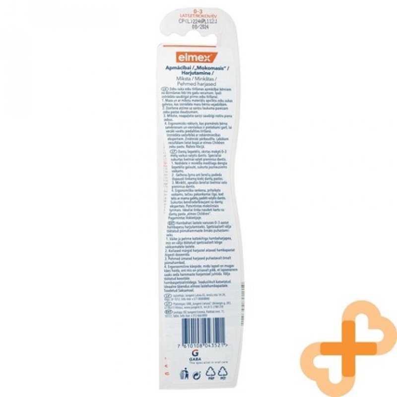 Elmex Training Toothbrush for 0-3 Year Old Children Soft Bristles