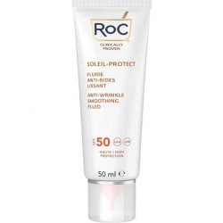 RoC Soleil Protect Anti Wrinkle Smoothing Fluid SPF 50 Face Cream 50ml
