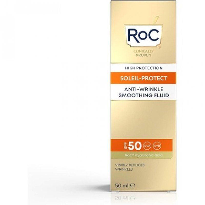 RoC Soleil Protect Anti Wrinkle Smoothing Fluid SPF 50 Face Cream 50ml
