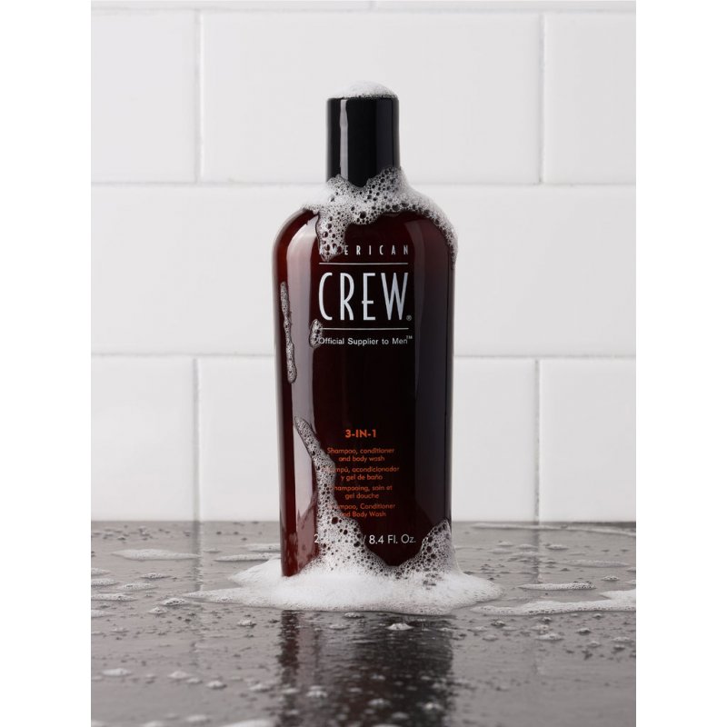 American Crew Men's 3-in-1 Shampoo, Conditioner, and Body Wash 33.8 Fl Oz