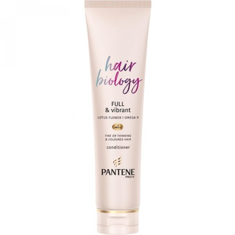 Pantene Hair Biology Full and Vibrant Volumising and Repairing Hair Conditioner with Lotus Flower and Omega 9 160ml