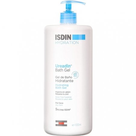 ISDIN Ureadin Bath Gel 1000ml Hydrating Shower Gel for Daily Body Hygiene of Dry Skin