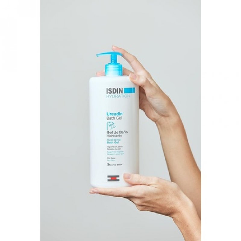ISDIN Ureadin Bath Gel 1000ml Hydrating Shower Gel for Daily Body Hygiene of Dry Skin