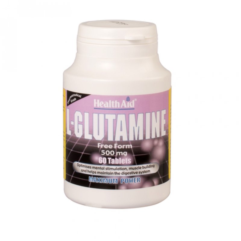 Health Aid L-Glutamina 500 Mg X 60 Comp